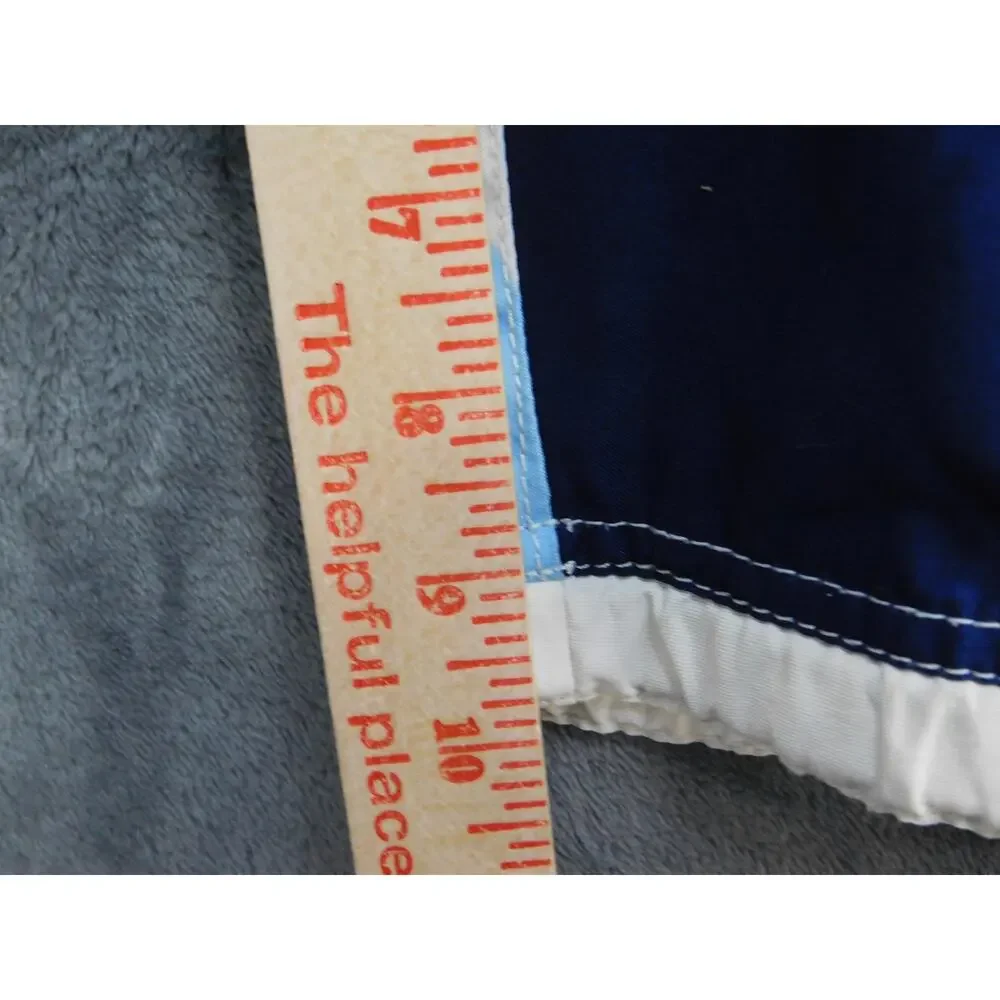 Abercrombie & Fitch Swim Shorts Mens L Blue Floral Microfiber Drawstring Pocket